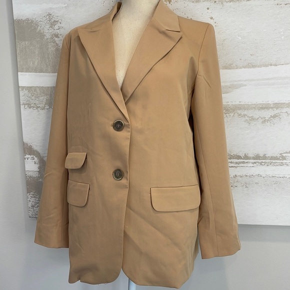 We the Free RARE FIND oversized Blazer in Camel color - Picture 1 of 9